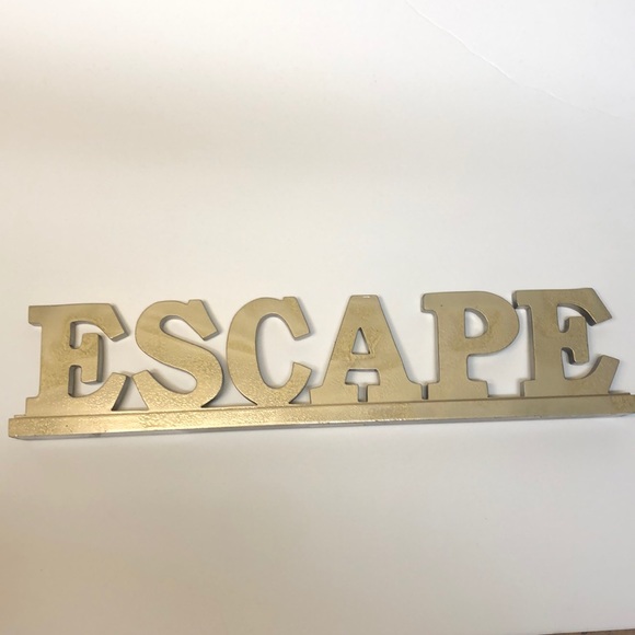 SOLD Vintage “Escape” Vacation Decor - Picture 1 of 5
